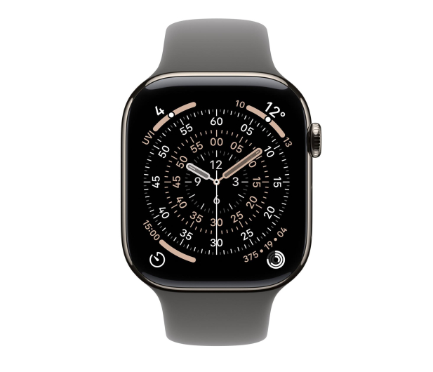 APPLE Watch Series 11 GPS + Cellular 42mm Tytanowa koperta (naturalna) + sportowa opaska (górska szarość)- rozmiar M/L - 1362420 - zdjęcie 2